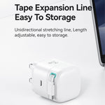 USAMS US-CC204 Série SMF Carregador Rápido GaN PD35W Porta Dupla Tipo-C, Ficha Reino Unido