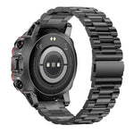 AK56 IP67 BT5.1 Relógio Inteligente 1.43 polegadas Suporta Chamada de Voz / Monitorização de Saúde, Pulseira em Aço Pérola, Pulseira em Malha de Aço