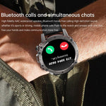 AK56 IP67 BT5.1 Relógio Inteligente 1.43 polegadas Suporta Chamada de Voz / Monitorização de Saúde, Pulseira em Aço Pérola, Pulseira em Malha de Aço
