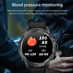 AK56 IP67 BT5.1 Relógio Inteligente 1.43 polegadas Suporta Chamada de Voz / Monitorização de Saúde, Pulseira em Aço Pérola, Pulseira em Malha de Aço