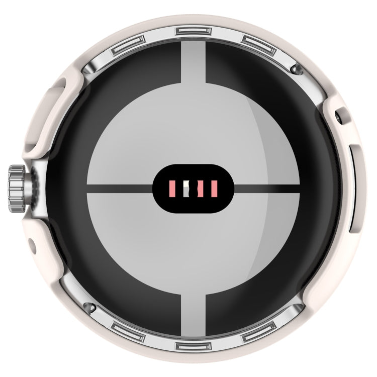 Capa protetora integrada para relógio em PC + película temperada, para Google Pixel Watch 2