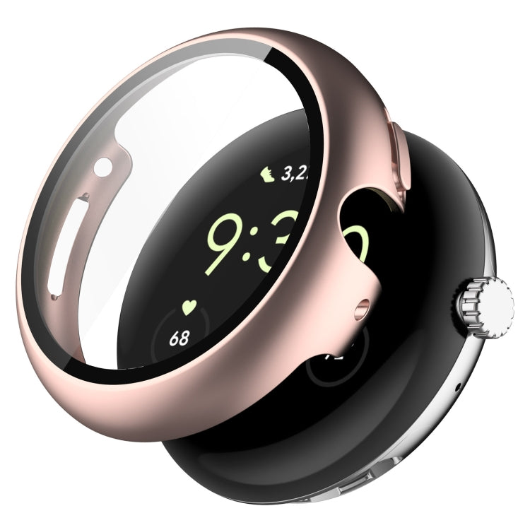 Capa protetora integrada para relógio em PC + película temperada, para Google Pixel Watch 2