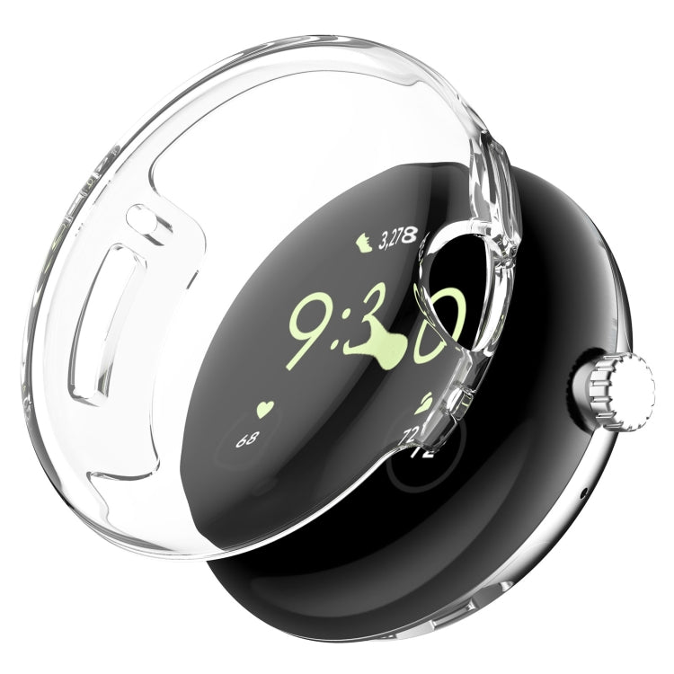 Capa protetora para relógio em TPU electroplated de cobertura total, para Google Pixel Watch 2