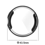 Capa protetora para relógio em TPU electroplated de cobertura total, para Google Pixel Watch 2