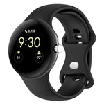 Correia de Relógio em Silicone de Cor Sólida para Google Pixel Watch 4 / 3 / 2 / 1 41mm, Tamanho S, Tamanho L