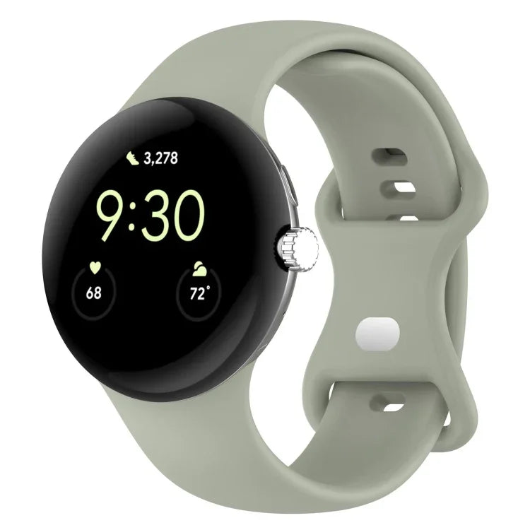 Correia de Relógio em Silicone de Cor Sólida para Google Pixel Watch 4 / 3 / 2 / 1 41mm, Tamanho S, Tamanho L