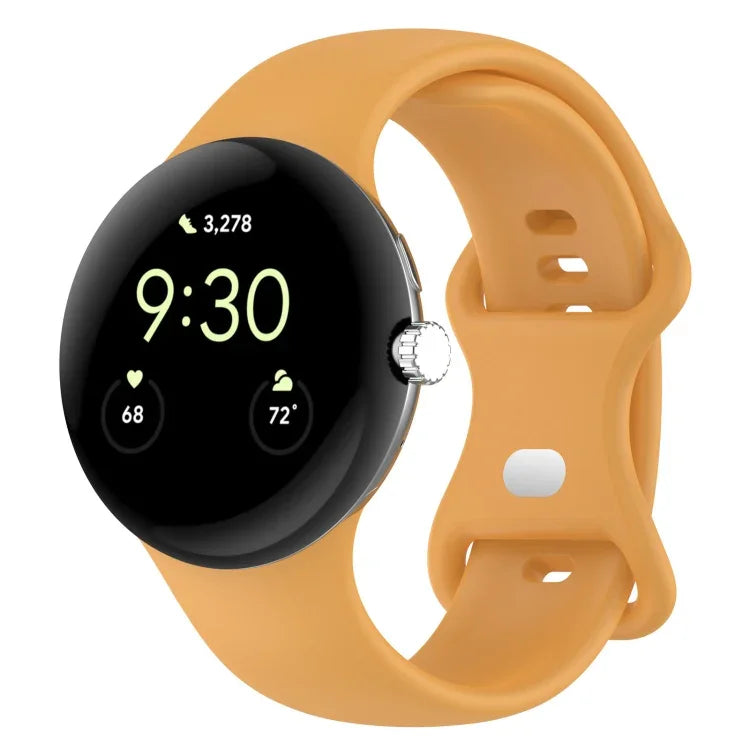 Correia de Relógio em Silicone de Cor Sólida para Google Pixel Watch 4 / 3 / 2 / 1 41mm, Tamanho S, Tamanho L