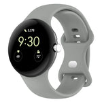 Correia de Relógio em Silicone de Cor Sólida para Google Pixel Watch 4 / 3 / 2 / 1 41mm, Tamanho S, Tamanho L