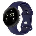 Correia de Relógio em Silicone de Cor Sólida para Google Pixel Watch 4 / 3 / 2 / 1 41mm, Tamanho S, Tamanho L
