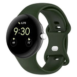 Correia de Relógio em Silicone de Cor Sólida para Google Pixel Watch 4 / 3 / 2 / 1 41mm, Tamanho S, Tamanho L