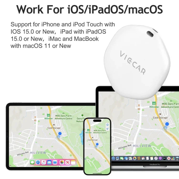 Rastreador de Localização Sem Fios Anti-perda para Chave de Carro VIECAR DW01, VIECAR DW01