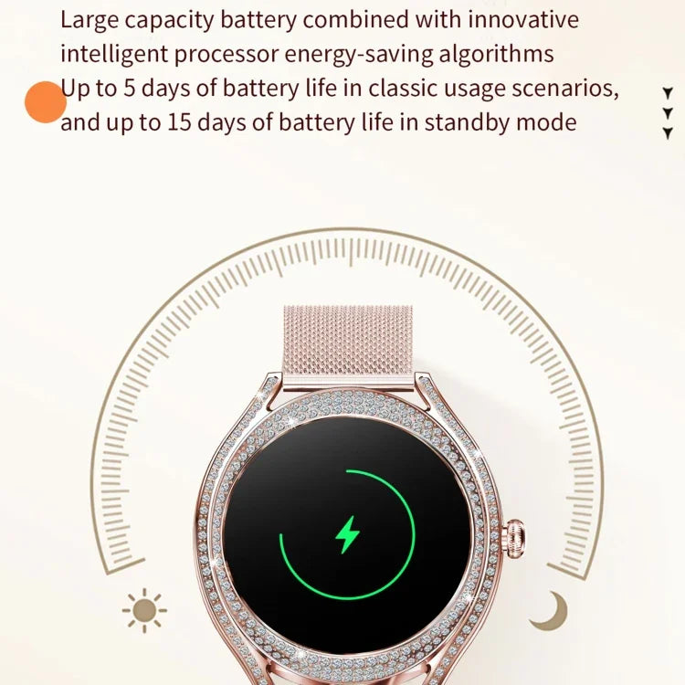 V66 1.28inch BT5.0 Smart Watch Support Heart Rate/ Sleep Detection, Silicone Strap