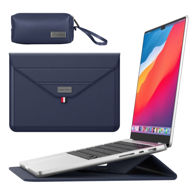 Bolsa envelope para portátil com bolsa para acessórios, para 13/14 polegadas, para 15.4/15.6/16.1 polegadas