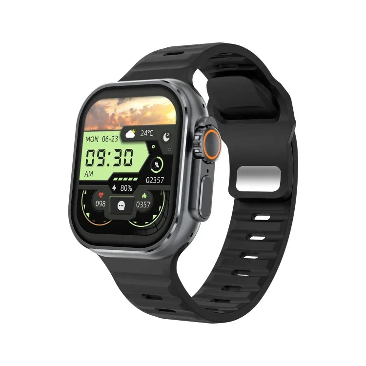 iW9 Ultra 2.04 inch Screen Smart Call Watch, BT Call / Heart Rate / Blood Pressure / Blood Oxygen