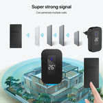 C303B Campainha Sem Fios Doméstica Um para Um Com Controlo Remoto e Ecrã Digital de Temperatura Pager para Idosos, Ficha EUA, Ficha UE, Ficha UK