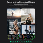 Pulseira Inteligente TM05 Pro, Ecrã de 1,46 polegadas, Pulseira de Pele, Relógio Inteligente IP67 à Prova de Água, Chamadas Bluetooth / Frequência Cardíaca / Pressão Arterial / Oxigénio no Sangue, Pulseira de Pele