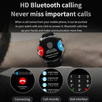 Pulseira Inteligente TM05 Pro, Ecrã de 1,46 polegadas, Pulseira de Pele, Relógio Inteligente IP67 à Prova de Água, Chamadas Bluetooth / Frequência Cardíaca / Pressão Arterial / Oxigénio no Sangue, Pulseira de Pele