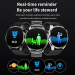 Pulseira Inteligente TM05 Pro, Ecrã de 1,46 polegadas, Pulseira de Pele, Relógio Inteligente IP67 à Prova de Água, Chamadas Bluetooth / Frequência Cardíaca / Pressão Arterial / Oxigénio no Sangue, Pulseira de Pele