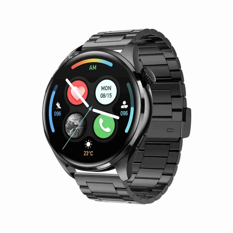 Pulseira Inteligente TM05 Pro, Ecrã de 1,46 polegadas, Pulseira de Aço, Relógio Inteligente IP67 à Prova de Água, Chamadas Bluetooth / Frequência Cardíaca / Pressão Arterial / Oxigénio no Sangue, Pulseira de Aço