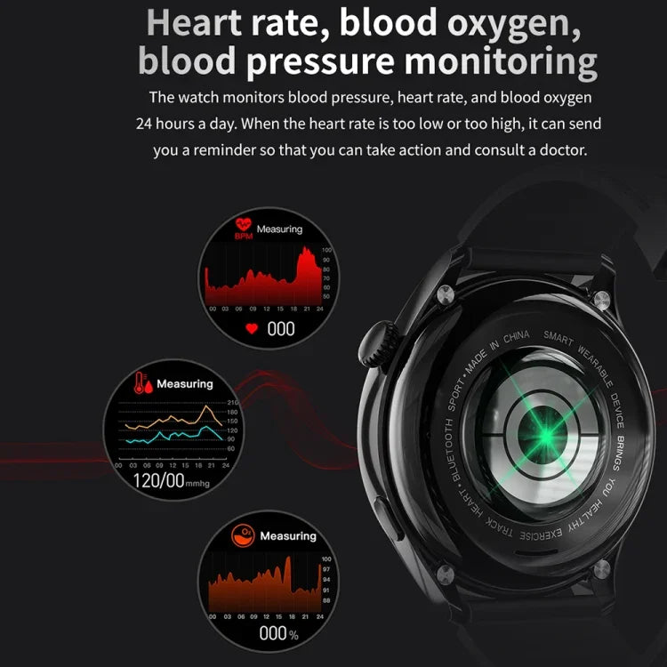 Pulseira Inteligente TM05 Pro, Ecrã de 1,46 polegadas, Pulseira de Aço, Relógio Inteligente IP67 à Prova de Água, Chamadas Bluetooth / Frequência Cardíaca / Pressão Arterial / Oxigénio no Sangue, Pulseira de Aço
