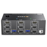 Comutador KVM KC-KVM203DH para três monitores 8K 30Hz USB3.0 DP+DP+HDMI, ficha EU, KC-KVM203DH