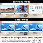 Comutador KVM KC-KVM203DH para três monitores 8K 30Hz USB3.0 DP+DP+HDMI, ficha EU, KC-KVM203DH