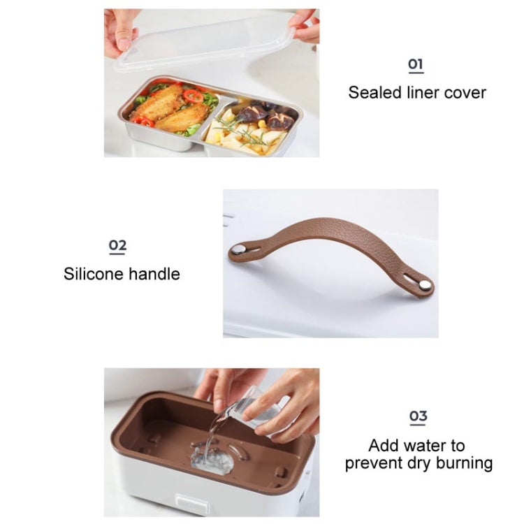 Forno Micro-ondas Multifuncional com Caixa Elétrica para Cozinhar, Caixa Elétrica para Almoço, Branco Camada Única, Branco Dupla Camada, Três Camadas em Branco