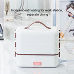 Forno Micro-ondas Multifuncional com Caixa Elétrica para Cozinhar, Caixa Elétrica para Almoço, Branco Camada Única, Branco Dupla Camada, Três Camadas em Branco