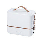 Forno Micro-ondas Multifuncional com Caixa Elétrica para Cozinhar, Caixa Elétrica para Almoço, Branco Camada Única, Branco Dupla Camada, Três Camadas em Branco
