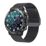 K56 Pro 1.39 inch Smart Steel Strap Wristband Support Heart Rate Monitoring / Blood Pressure Monitoring, Steel Strap (Black Milanese), Steel Strap (Black Three Strains), Steel Strap (Black Bamboo Joint)