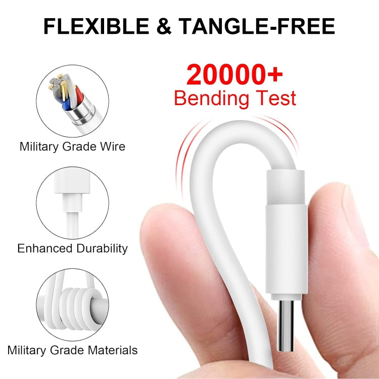 Cabo de Dados para Carregamento Rápido, Comprimento: 1m, Tipo-C para Tipo-C PD 60W, Tipo-C para 8 Pinos, USB para 8 Pinos, USB para Tipo-C