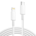 Cabo de Dados para Carregamento Rápido, Comprimento: 1m, Tipo-C para Tipo-C PD 60W, Tipo-C para 8 Pinos, USB para 8 Pinos, USB para Tipo-C