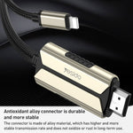 Cabo Adaptador Yesido HM13 2m 8 Pinos para HDMI 1080P HDTV, HM13