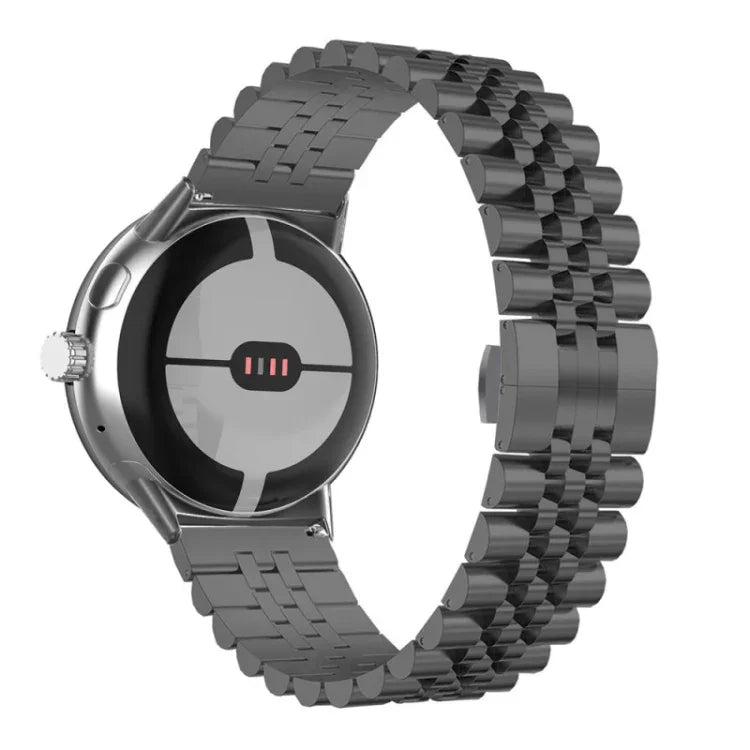 Correia de Relógio em Metal de Aço Inoxidável com Sete Contas, Para Google Pixel Watch 4 / 3 / 2 / 1 41mm