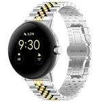 Correia de Relógio em Metal de Aço Inoxidável com Sete Contas, Para Google Pixel Watch 4 / 3 / 2 / 1 41mm