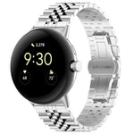Correia de Relógio em Metal de Aço Inoxidável com Sete Contas, Para Google Pixel Watch 4 / 3 / 2 / 1 41mm