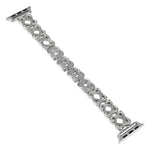 Hearts Crossed Diamond Metal Watch Band, For Apple Watch SE 2022 44mm, For Apple Watch Series 7 41mm, For Apple Watch Series 7 45mm, For Apple Watch SE 40mm, For Apple Watch SE 44mm, For Apple Watch 6 40mm, For Apple Watch Series 6 44mm                ...