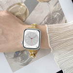 Metal Diamond Bear Chain Watch Band, For Apple Watch SE 2023 44mm, For Apple Watch SE 2023 40mm, For Apple Watch Ultra 2 49mm, For Apple Watch Series 9 45mm, For Apple Watch Series 9 41mm, For Apple Watch Ultra 49mm, For Apple Watch Series 8 41mm      ...