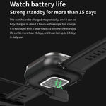 Relógio Inteligente D8 2 em 1 com Auricular Bluetooth de 2,01 polegadas, Pulseira de Aço, Suporta Monitorização de Saúde / NFC, Pulseira de Aço (Preta), Pulseira de Aço (Prateada)