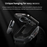 Relógio Inteligente D8 2 em 1 com Auricular Bluetooth de 2,01 polegadas, Pulseira de Aço, Suporta Monitorização de Saúde / NFC, Pulseira de Aço (Preta), Pulseira de Aço (Prateada)