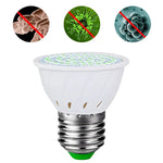 Lâmpada de Desinfeção Germicida Esterilizador de Ozono UVC, E27 110V 72 LEDs Estilo Copo de Lâmpada