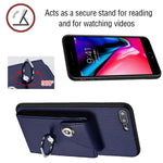 Capa de telemóvel com suporte de anel para cartão de órgão, para iPhone 8 Plus / 7 Plus
