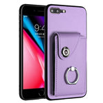 Capa de telemóvel com suporte de anel para cartão de órgão, para iPhone 8 Plus / 7 Plus