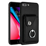 Capa de telemóvel com suporte de anel para cartão de órgão, para iPhone 8 Plus / 7 Plus