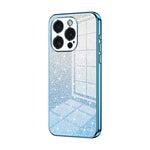Capa de telemóvel eletroplatinada com pó de glitter em gradiente, para iPhone 16 Pro, para iPhone 16 Plus, para iPhone 16, para iPhone 15 Pro Max, para iPhone 15 Pro, para iPhone 15 Plus