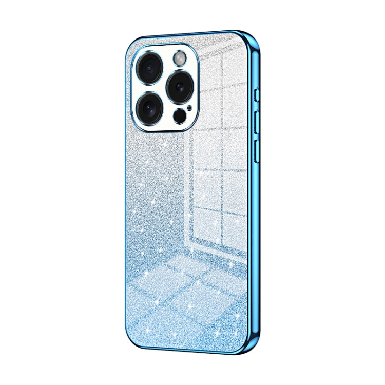 Capa de telemóvel eletroplatinada com pó de glitter em gradiente, para iPhone 16 Pro, para iPhone 16 Plus, para iPhone 16, para iPhone 15 Pro Max, para iPhone 15 Pro, para iPhone 15 Plus