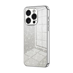 Capa de telemóvel eletroplatinada com pó de glitter em gradiente, para iPhone 16 Pro, para iPhone 16 Plus, para iPhone 16, para iPhone 15 Pro Max, para iPhone 15 Pro, para iPhone 15 Plus