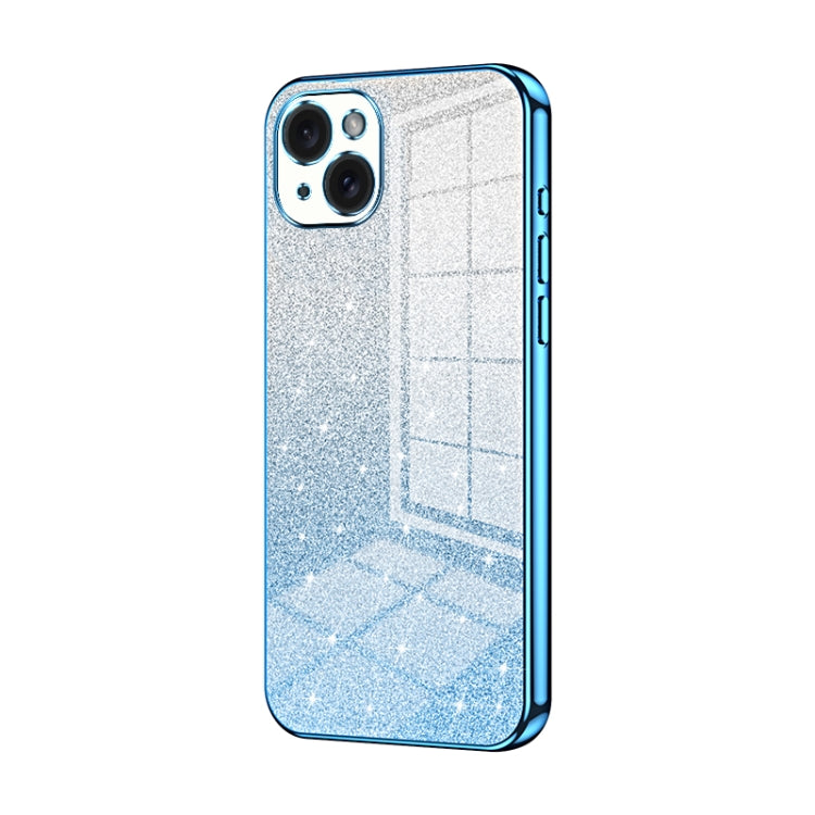 Capa de telemóvel eletroplatinada com pó de glitter em gradiente, para iPhone 16 Pro, para iPhone 16 Plus, para iPhone 16, para iPhone 15 Pro Max, para iPhone 15 Pro, para iPhone 15 Plus