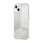 Capa de telemóvel eletroplatinada com pó de glitter em gradiente, para iPhone 16 Pro, para iPhone 16 Plus, para iPhone 16, para iPhone 15 Pro Max, para iPhone 15 Pro, para iPhone 15 Plus