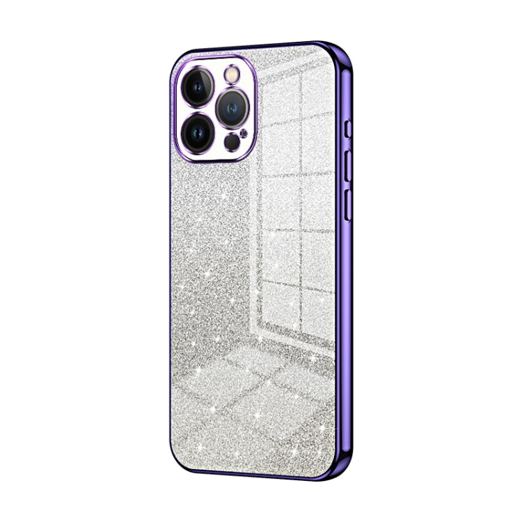 Capa de Telemóvel Electroplated com Pó de Glitter em Degradé, Para iPhone 11 Pro Max, Para iPhone 11, Para iPhone 11 Pro, Para iPhone X / XS, Para iPhone XR, Para iPhone XS Max